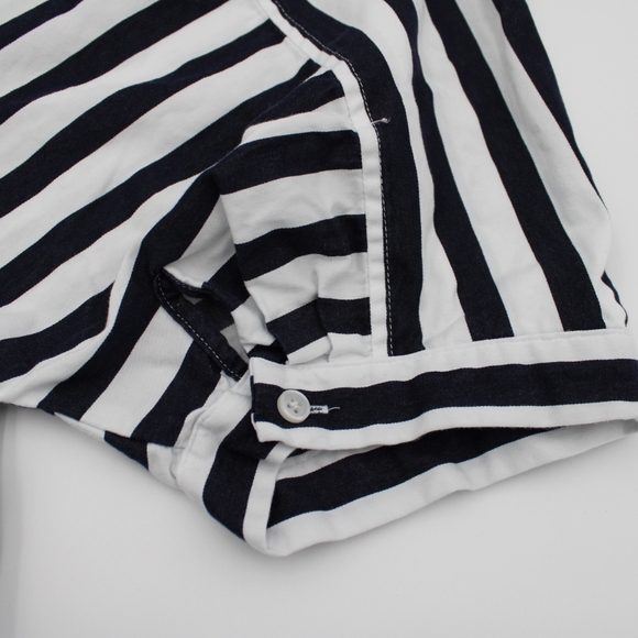 A New Day Navy & White Striped Shirt Dress – Size M - Picture 7 of 9